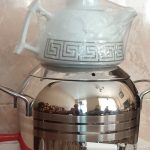 قوری کتری شیردار کف چدن ترک