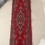 فرش کناره دراز باریک ماشینی گلدار