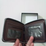 کیف پول چرم زیپ دار مردانه